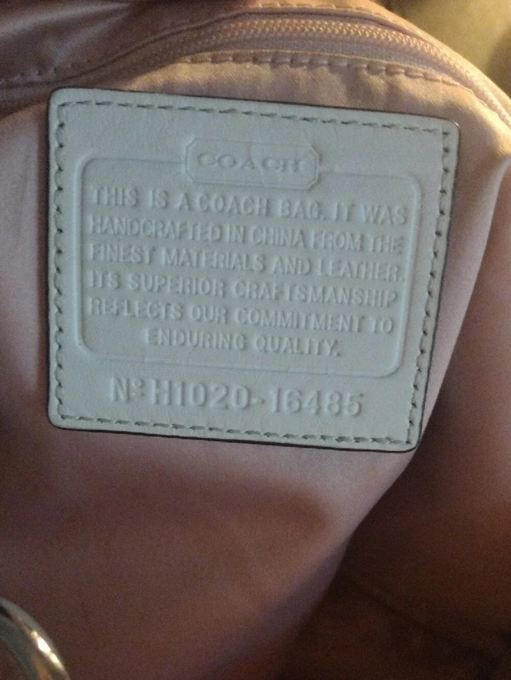This Bag Is Coach It's Not Tory Burch